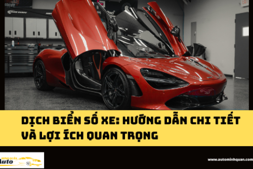 Dịch biển số xe Dịch biển số xe