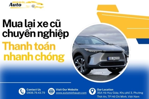 Mua lại xe cũ chuyên nghiệp, thanh toán nhanh chóng
