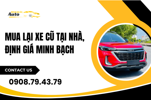 Mua lại xe cũ tại nhà, định giá minh bạch