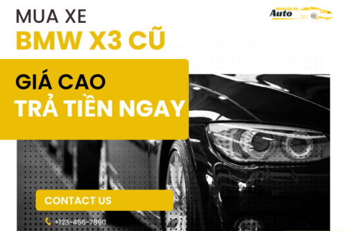Mua xe BMW X3 cũ giá cao trả tiền ngay