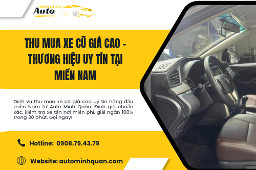 Thu mua xe cũ giá cao – Thương hiệu uy tín tại miền Nam