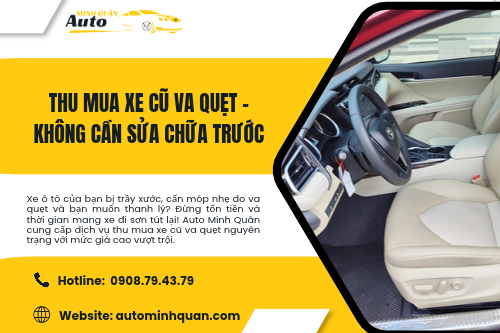 Thu mua xe cũ va quẹt – Không cần sửa chữa trước