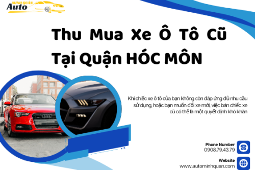 Thu mua xe ô tô cũ tại Hóc Môn