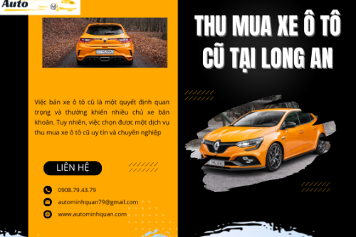 Thu mua xe ô tô cũ tại Long An
