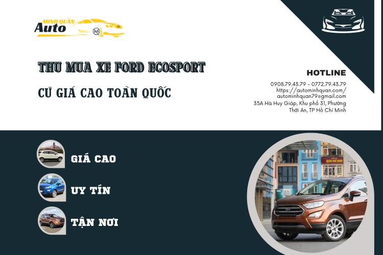 Thu mua xe Ford EcoSport cũ giá cao toàn quốc
